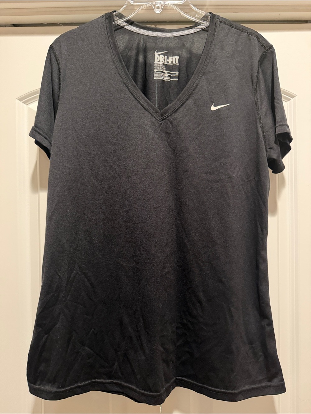 Nike Black Dri-FIT V-Neck Short Sleeve Tee